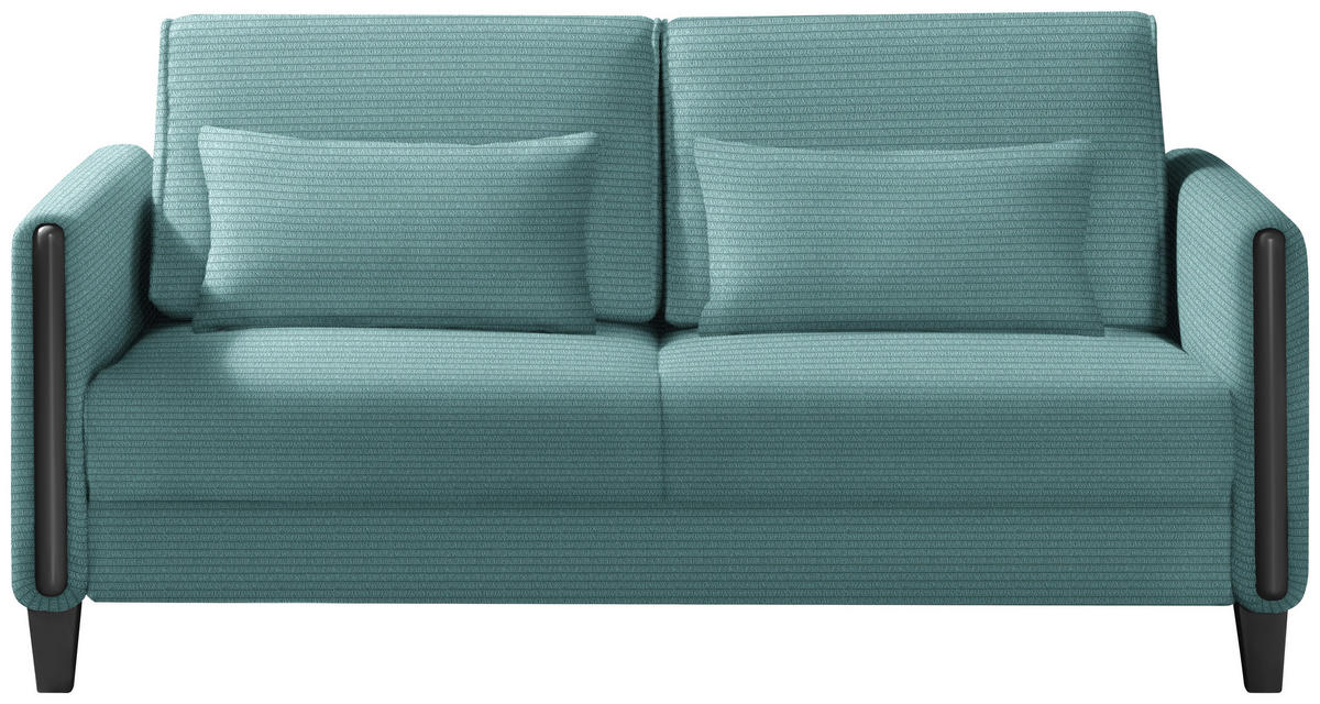SCHLAFSOFA in Holz, Textil Blau, Schwarz  - Blau/Schwarz, Design, Holz/Textil (174/88/104cm) - Niels Andersson