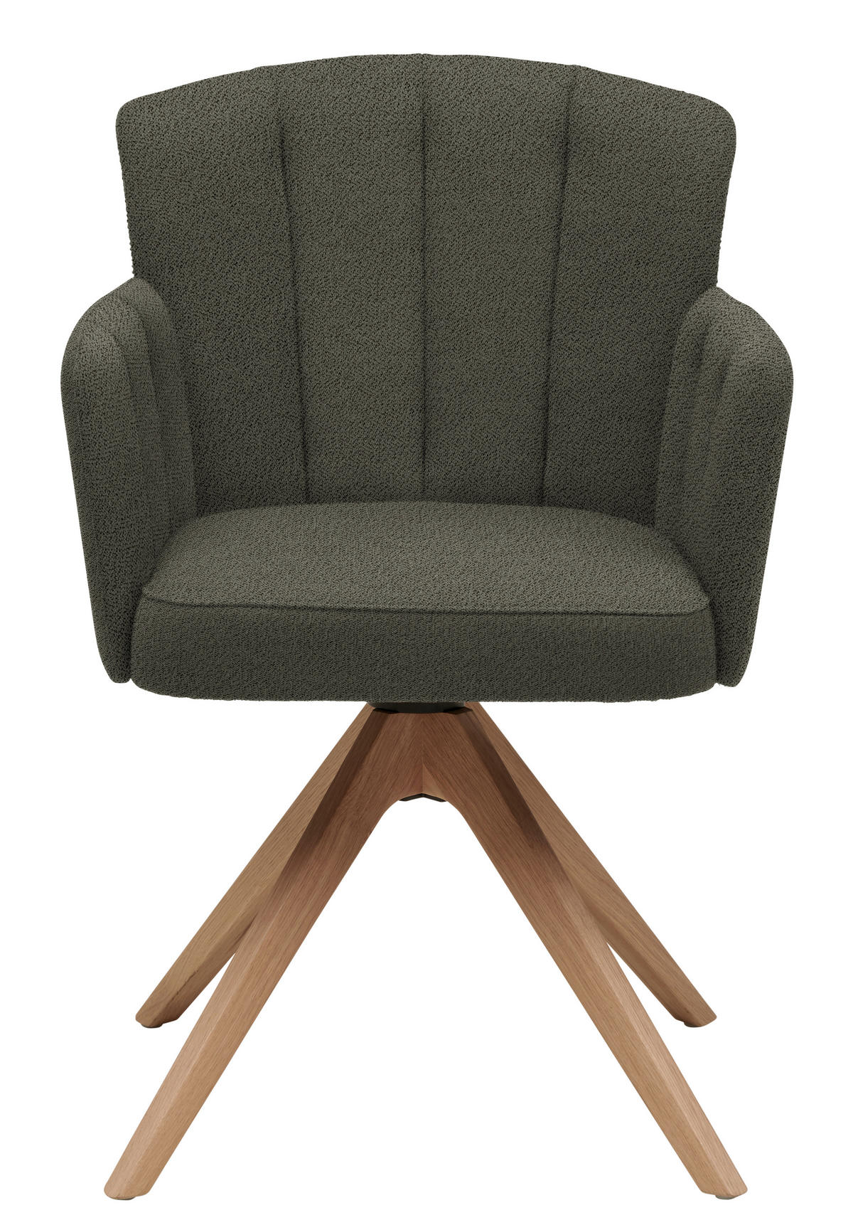 ARMLEHNSTUHL in Holz, Textil Greige, Wildeiche  - Wildeiche/Greige, Design, Holz/Textil (58/83/62cm) - Venjakob