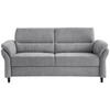 3-SITZER-SOFA Mikrofaser Grau  - Schwarz/Grau, MODERN, Holz/Textil (192/90/89cm) - Livetastic