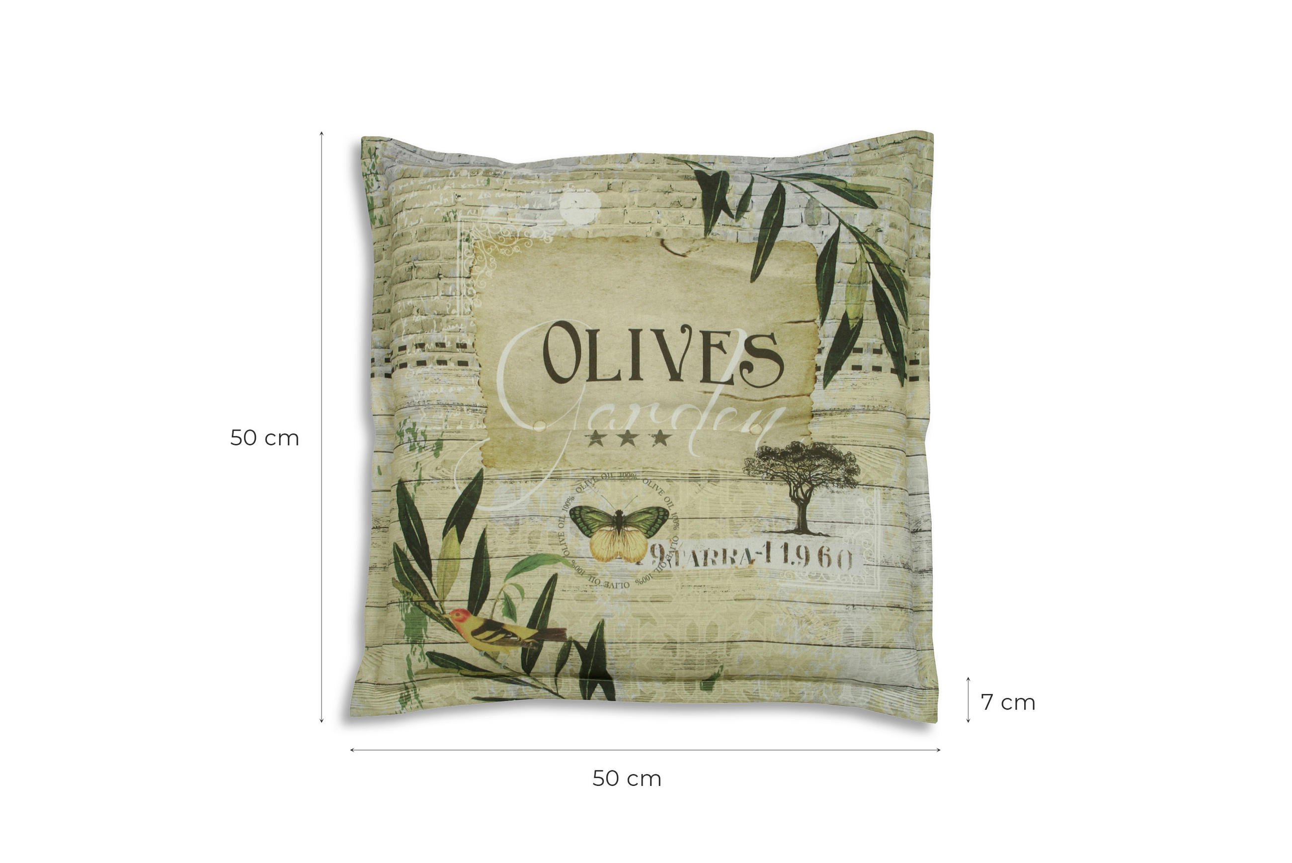 Thumbnail - Gartensitzkissen, Grün, Hellgrün, Textil, 2-teilig, Füllung: Schaumstoff, Vlies, quadratisch, 50x7x50 cm, Oeko-Tex® Stan...