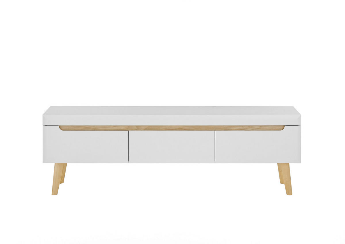 LOWBOARD  in 160/50/40 cm  - Eichefarben/Weiß, Design, Holzwerkstoff (160/50/40cm) - MID.YOU