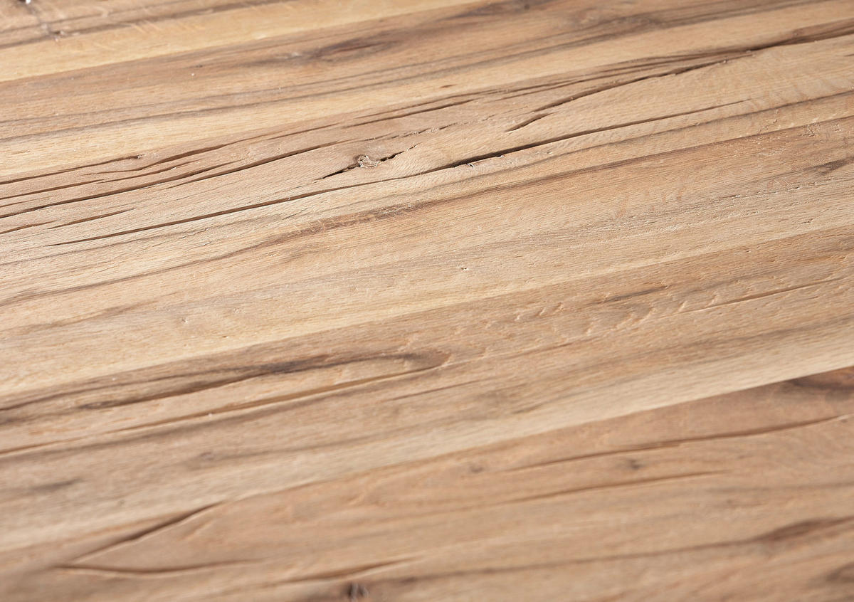 ESSTISCH Eiche massiv rechteckig Schwarz, Eichefarben  - Eichefarben/Schwarz, KONVENTIONELL, Holz/Holzwerkstoff (140/90/75cm) - Moderano