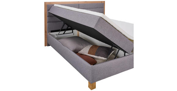 BOXBETT 180/200 cm  in Eiche Artisan, Grau  - Eiche Artisan/Grau, KONVENTIONELL, Holz/Holzwerkstoff (180/200cm) - Carryhome