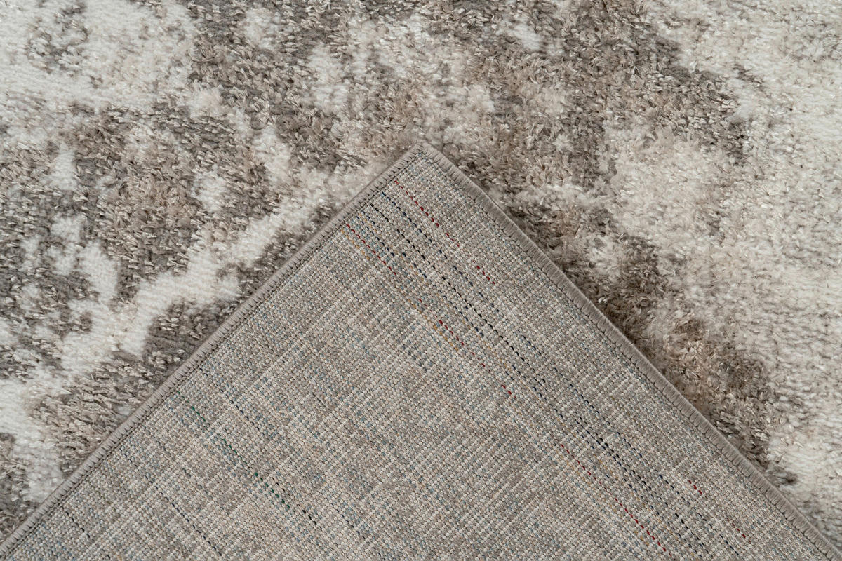 FLACHWEBETEPPICH 120/170 cm Silberfarben, Beige rechteckig  - Beige/Silberfarben, Basics, Textil (120/170cm) - Kayoom