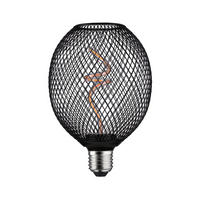 DEKO-LEUCHTMITTEL E27  4 W  - Schwarz, Basics, Metall (11,0/16,0cm) - Paulmann