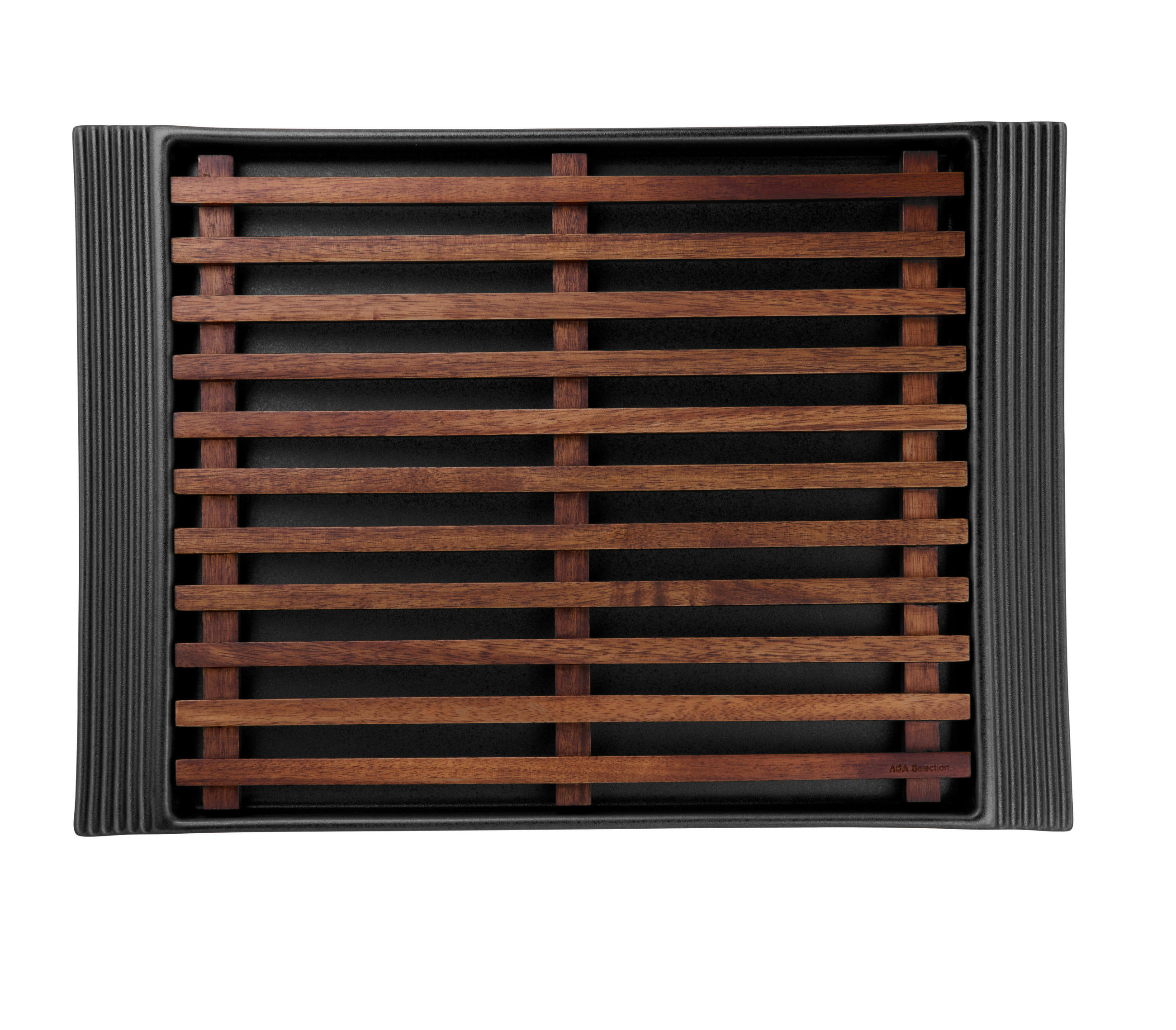 ASA Schneidebrett kitchen'art; Schwarz 42x3.3x30 cm