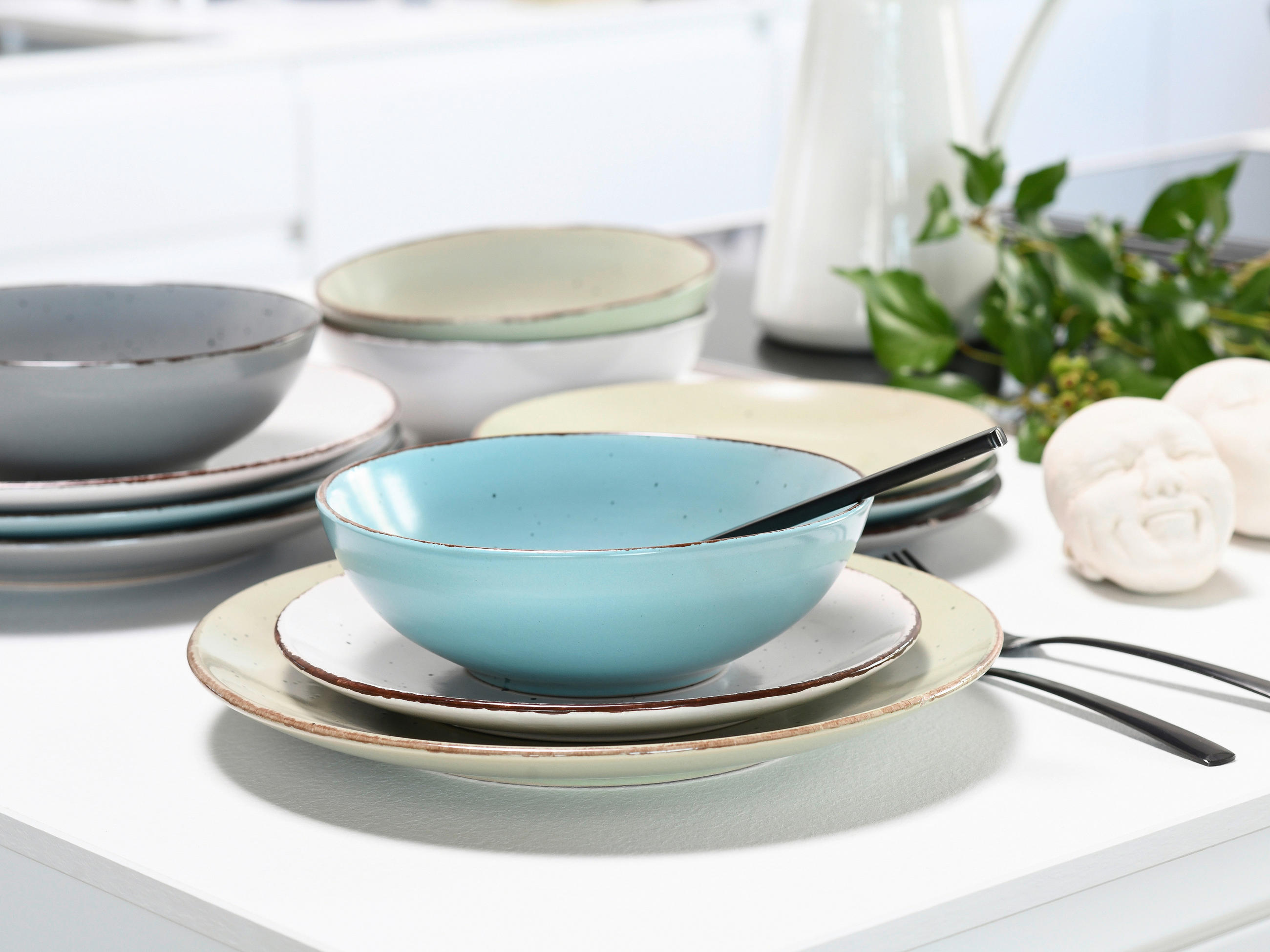 KOMBISERVICE FASHION Multicolor 16-teilig Fashion  - Multicolor, KONVENTIONELL, Keramik - Creatable
