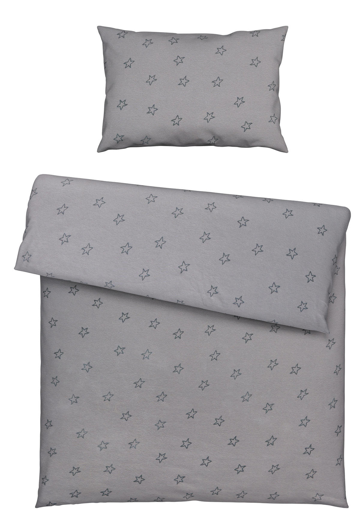 BABYBETTWÄSCHE 80/80 cm  - Grau, Basics, Textil (80/80cm) - Patinio