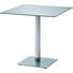 ESSTISCH in Glas, Metall 80/80/76 cm - Taupe/Chromfarben, Basics, Glas/Metall (80/80/76cm) - Carryhome ESSTISCH in Glas, Metall 80/80/76 cm - Taupe/Chromfarben, Basics, Glas/Metall (80/80/76cm) - Carryhome