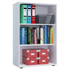 AKTENREGAL 70/105/37 cm  - Weiss/Schwarz, Basics, Holzwerkstoff/Kunststoff (70/105/37cm) - MID.YOU