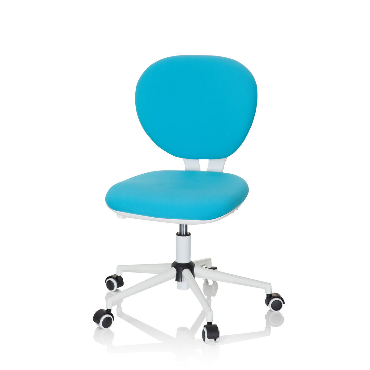 OTOČNÁ ŽIDLE PRO MLÁDEŽ, tyrkysová - tyrkysová, Basics, plast (43/82-95/56cm) - MID.YOU