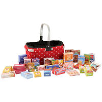 KAUFLADENZUBEHÖR  - Rot/Weiß, Basics, Karton (27/16/14cm)