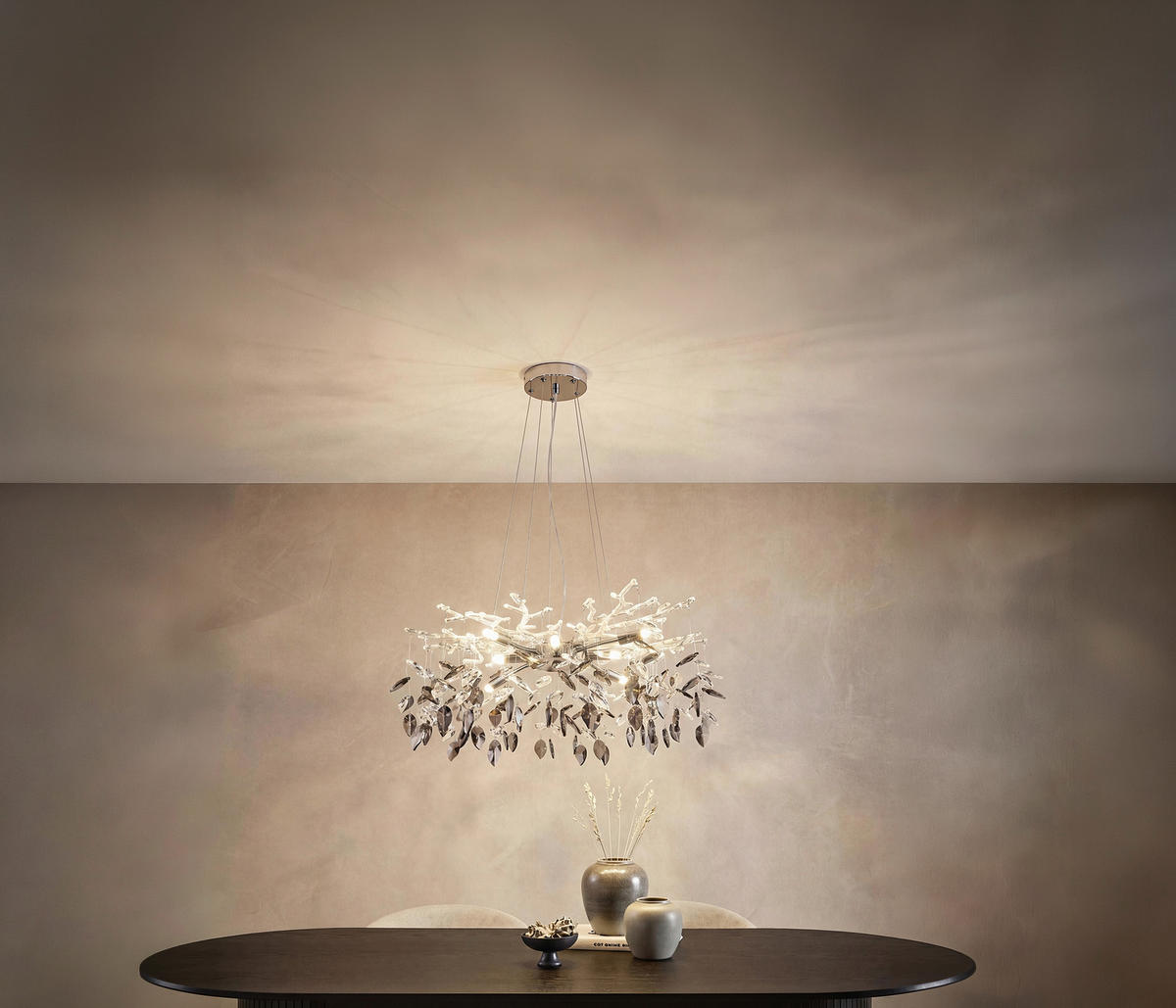 Candelabru 61/61/120 cm    - Design, sticlă/metal (61/61/120cm) - Globo