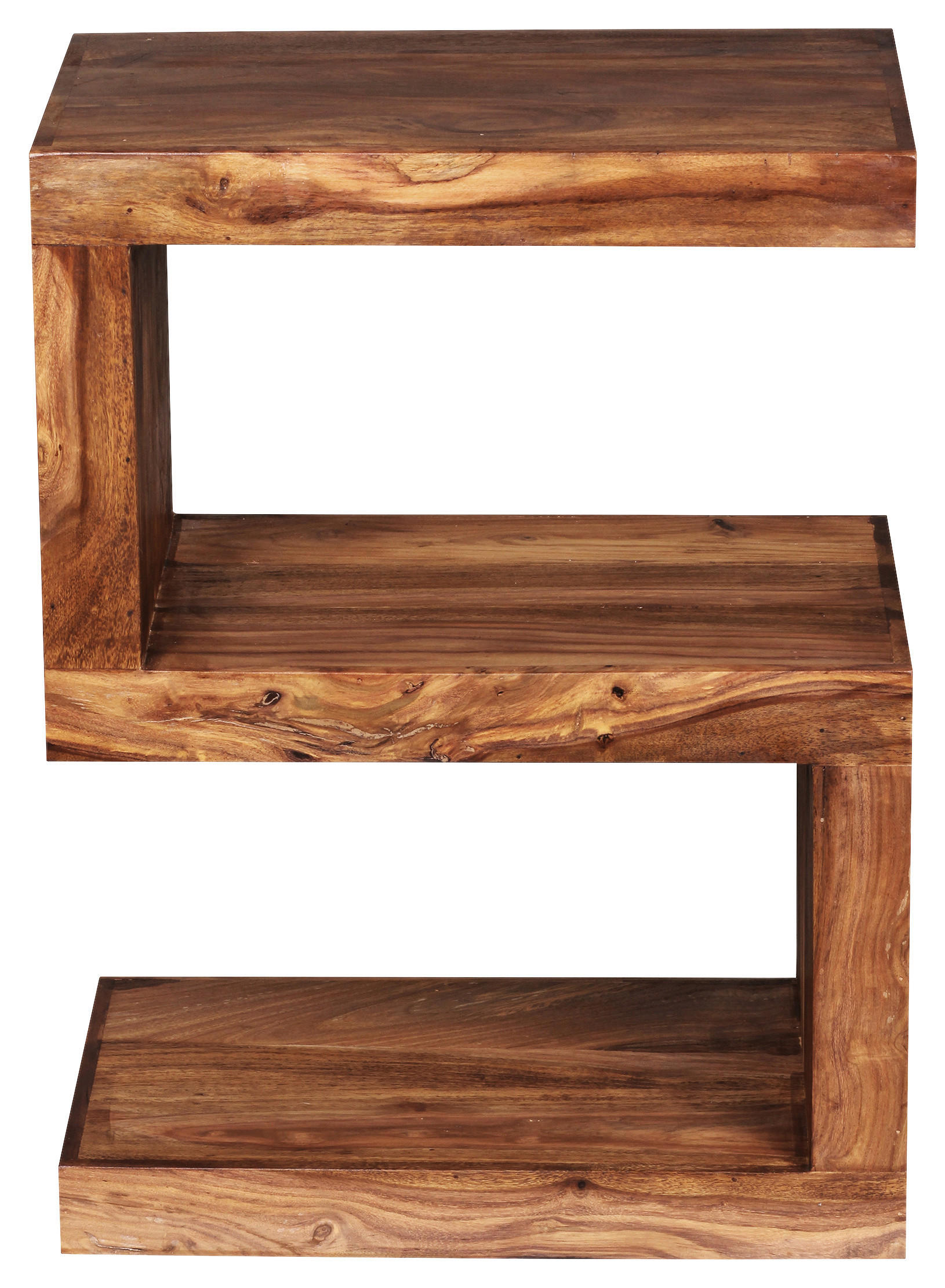 BEISTELLTISCH Sheesham massiv rechteckig Sheeshamfarben - Sheeshamfarben, Design, Holz (44,5/30/60cm) - MID.YOU