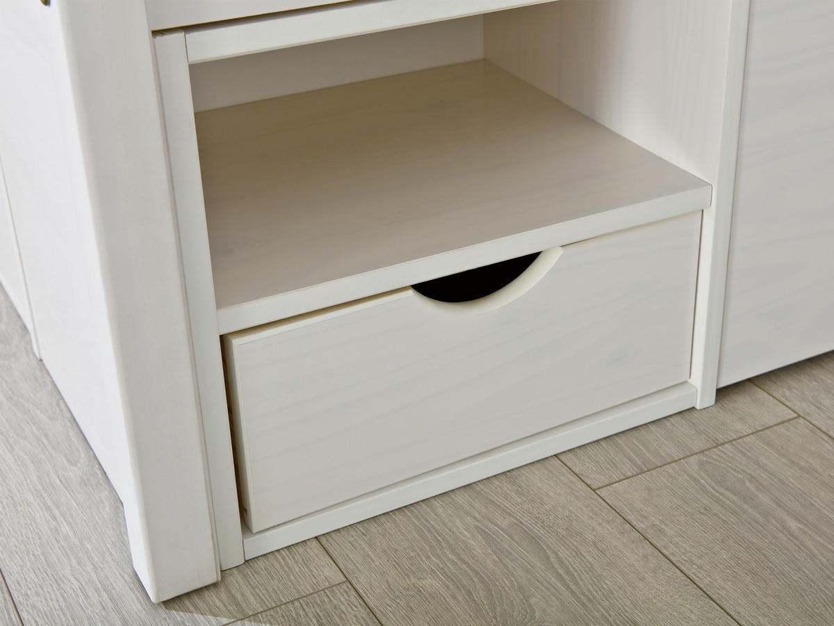 KREVET S PROSTOR. ZA ODLAGANJ   140/200 cm   bijela  - bijela, Konvencionalno (140/200cm) - MID.YOU