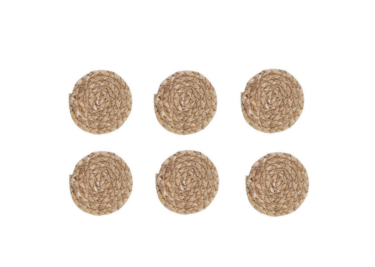 GLASUNTERSETZERSET Holz Naturfarben  - Naturfarben, Basics, Holz (26/20/2,5cm) - Zeller Present