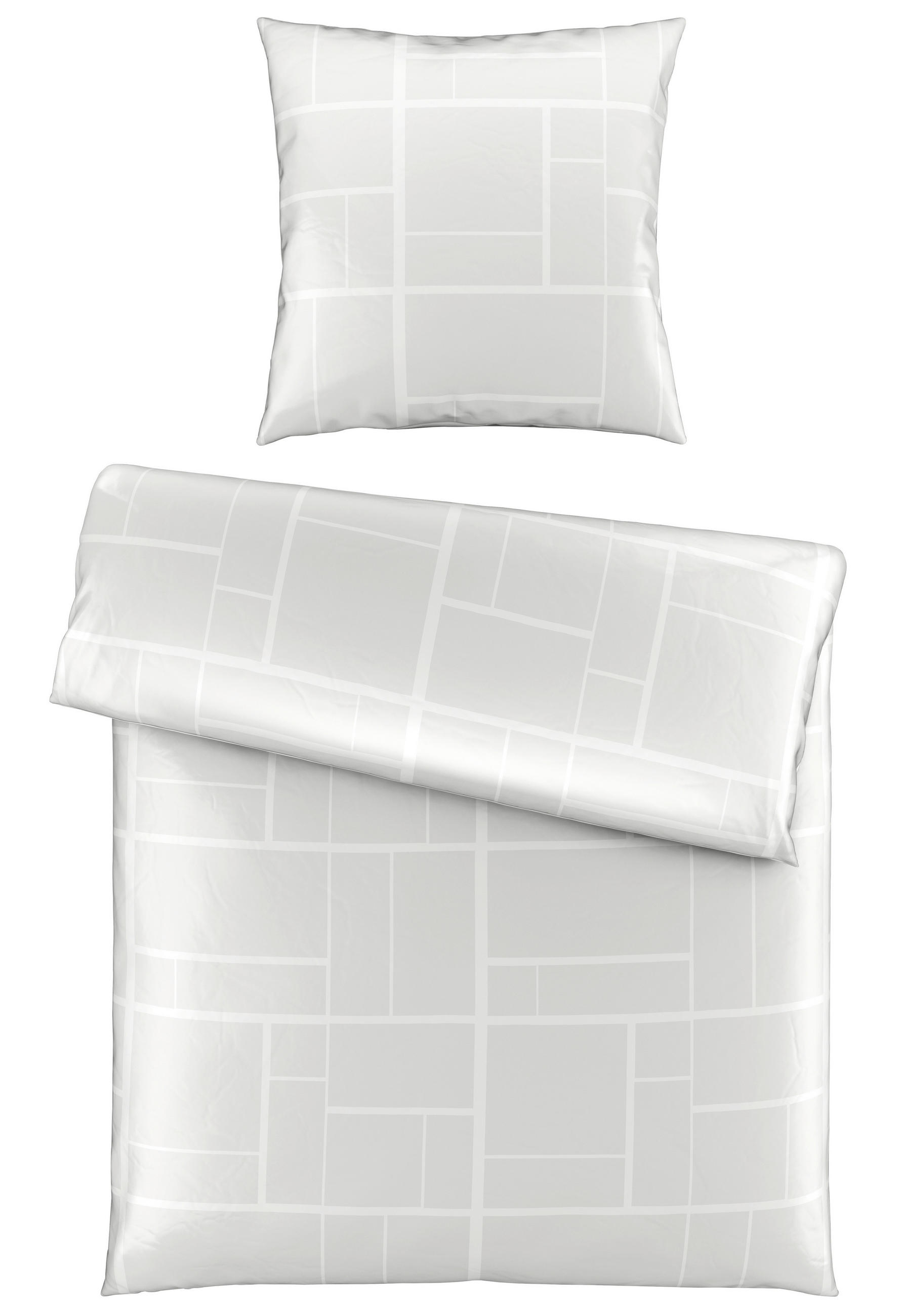 BETTWÄSCHE Satin 135/200 cm  - Weiß, KONVENTIONELL, Textil (135/200cm) - Dieter Knoll