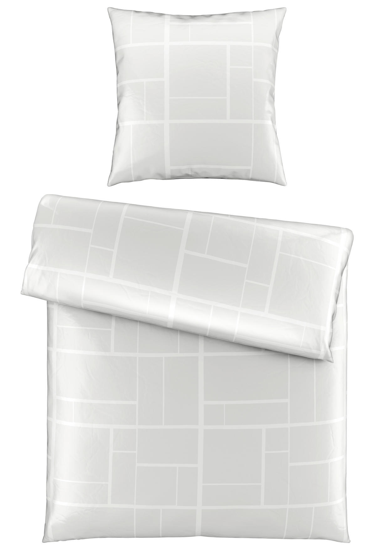 BETTWÄSCHE Satin 135/200 cm  - Weiß, KONVENTIONELL, Textil (135/200cm) - Dieter Knoll