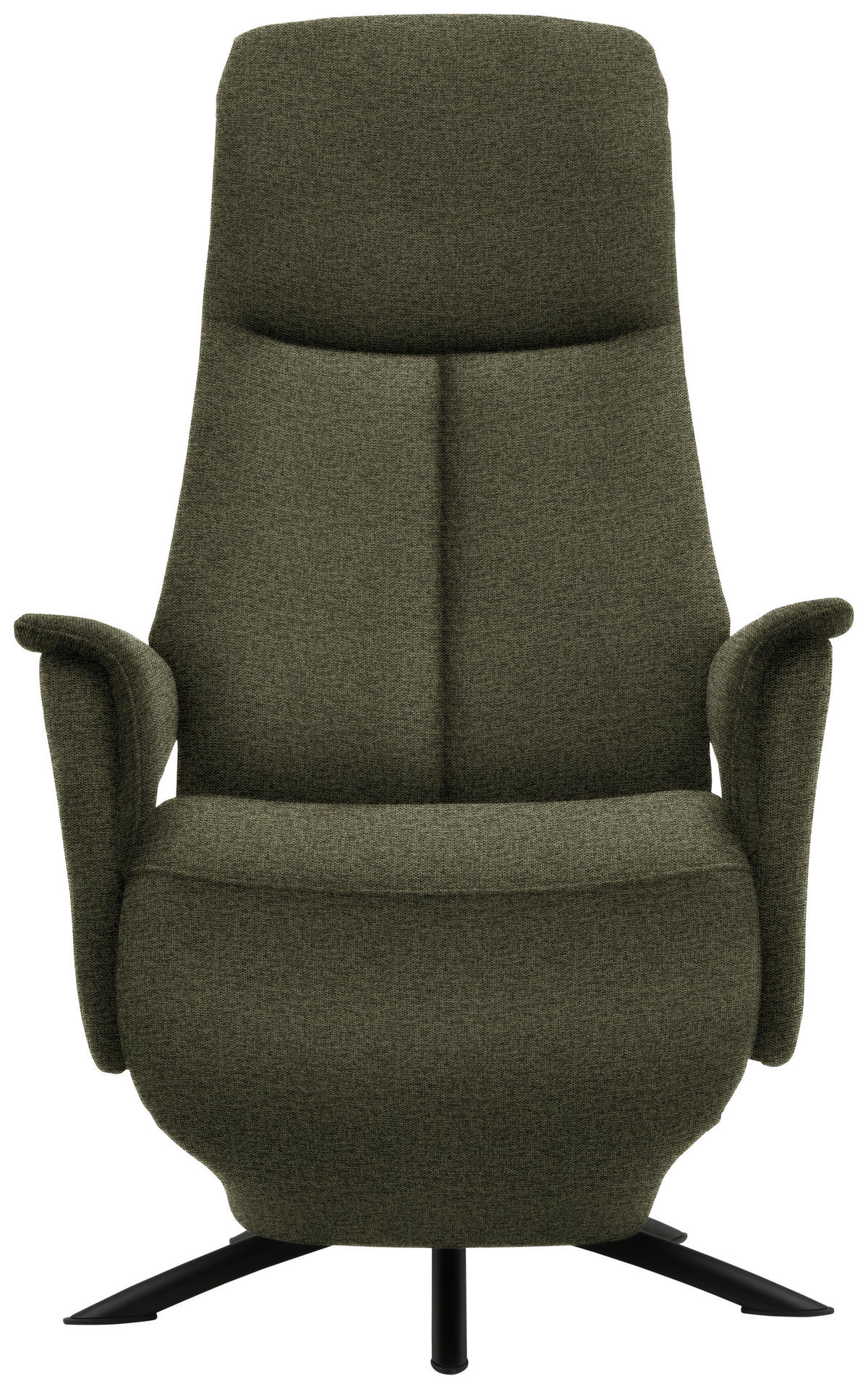 RELAXSESSEL in Textil Grün  - Schwarz/Grün, Design, Textil/Metall (73/108/86cm) - Welnova
