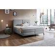 BOXSPRINGBETT 180/200 cm  in Grau  - Schwarz/Grau, KONVENTIONELL, Textil/Metall (180/200cm) - Dieter Knoll