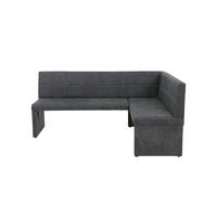 ECKBANK 200/90 cm Mikrofaser Anthrazit   - Anthrazit, MODERN, Holz/Textil (200/90cm) - MID.YOU