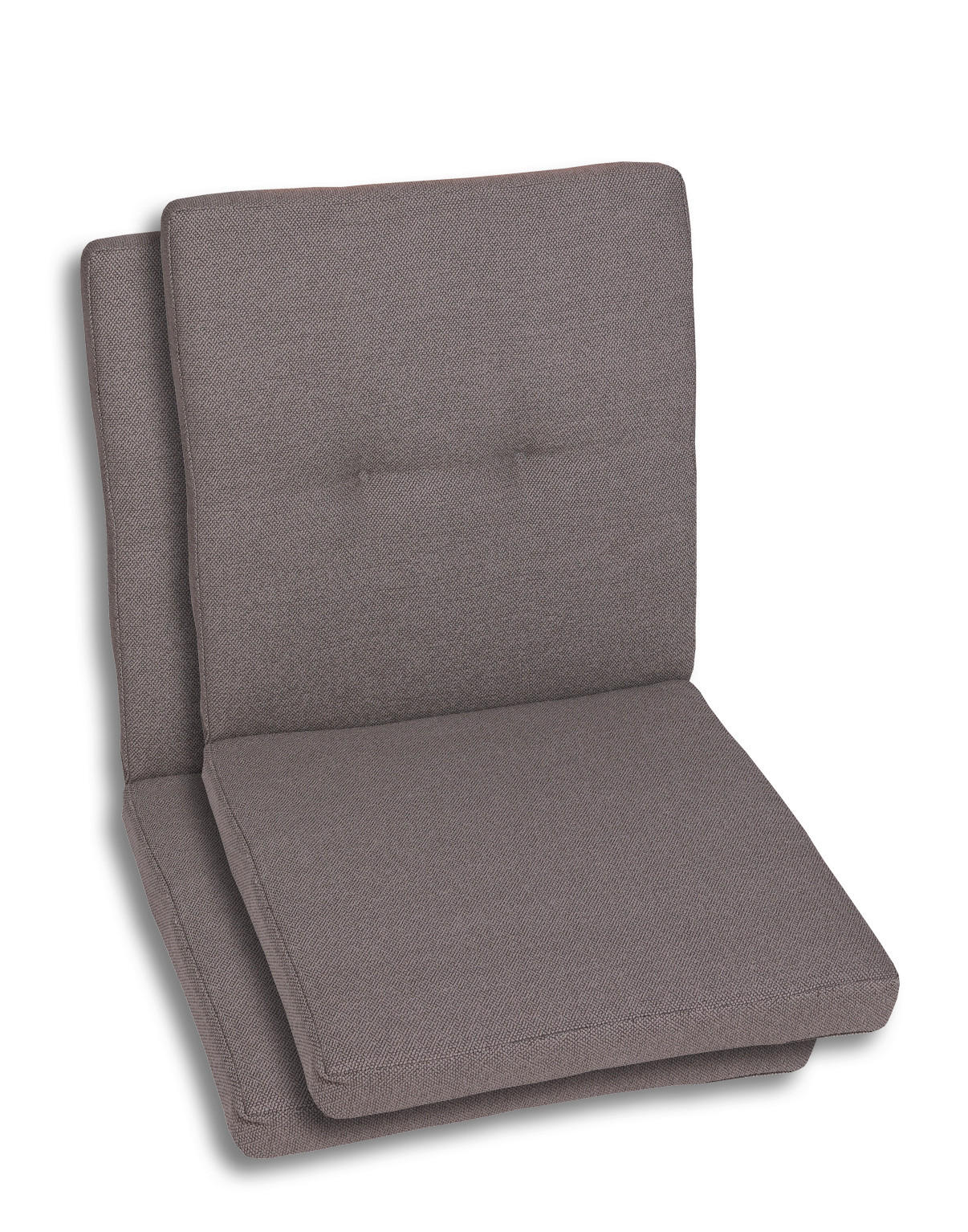 SESSELAUFLAGENSET in Taupe Uni  - Taupe, Basics, Textil (50/7/100cm)