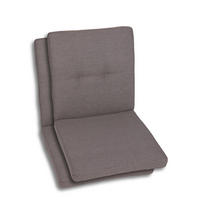 SESSELAUFLAGENSET in Taupe Uni  - Taupe, Basics, Textil (50/7/100cm)