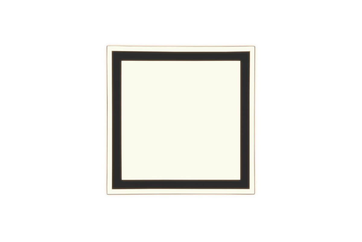 PLAFONIERĂ CU LED - negru, Konventionell, plastic (43/43/3,5cm)