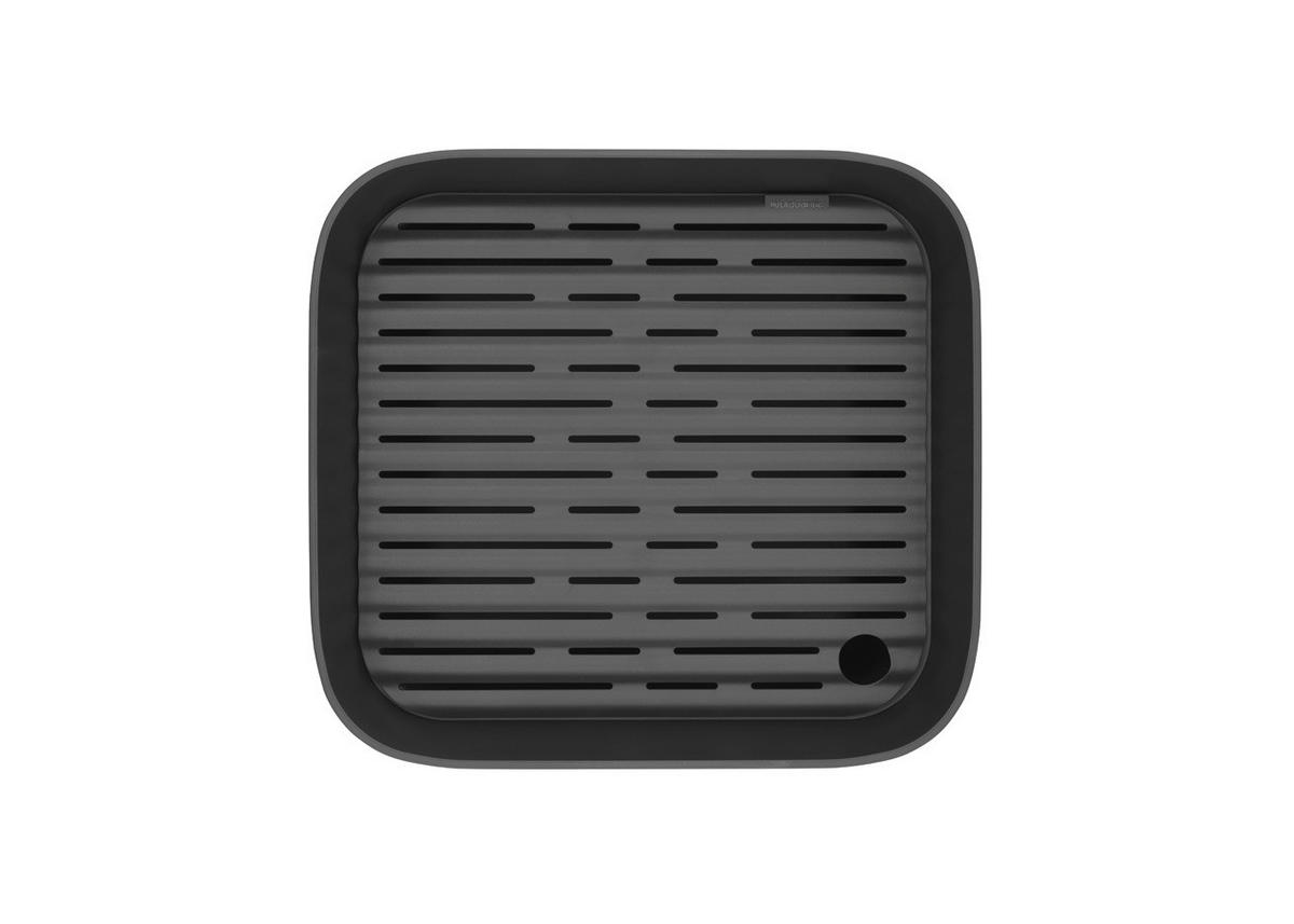 GESCHIRRABTROPFTASSE  - Dunkelgrau, Basics, Kunststoff (37,4/34,4/16,1cm) - Brabantia