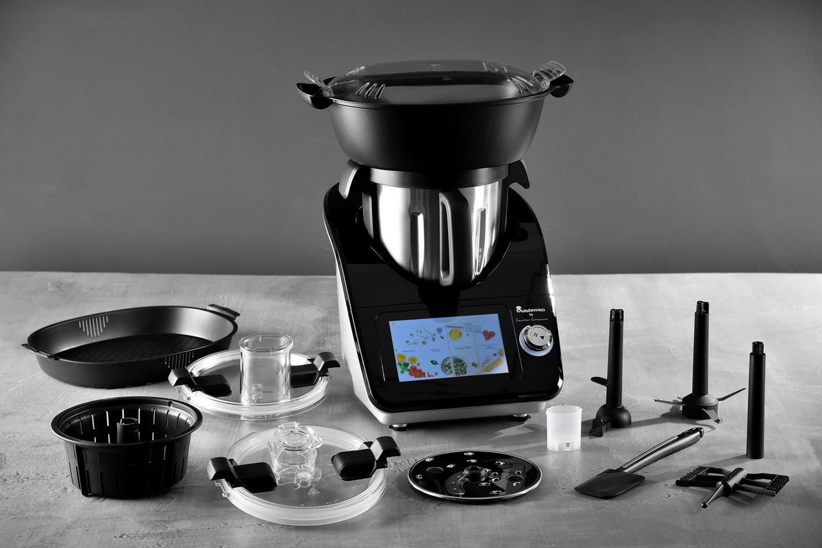 MULTICOOKER BY CARLO CRACCO  - Silberfarben/Schwarz, Trend, Metall (33.8/57/47.7cm)