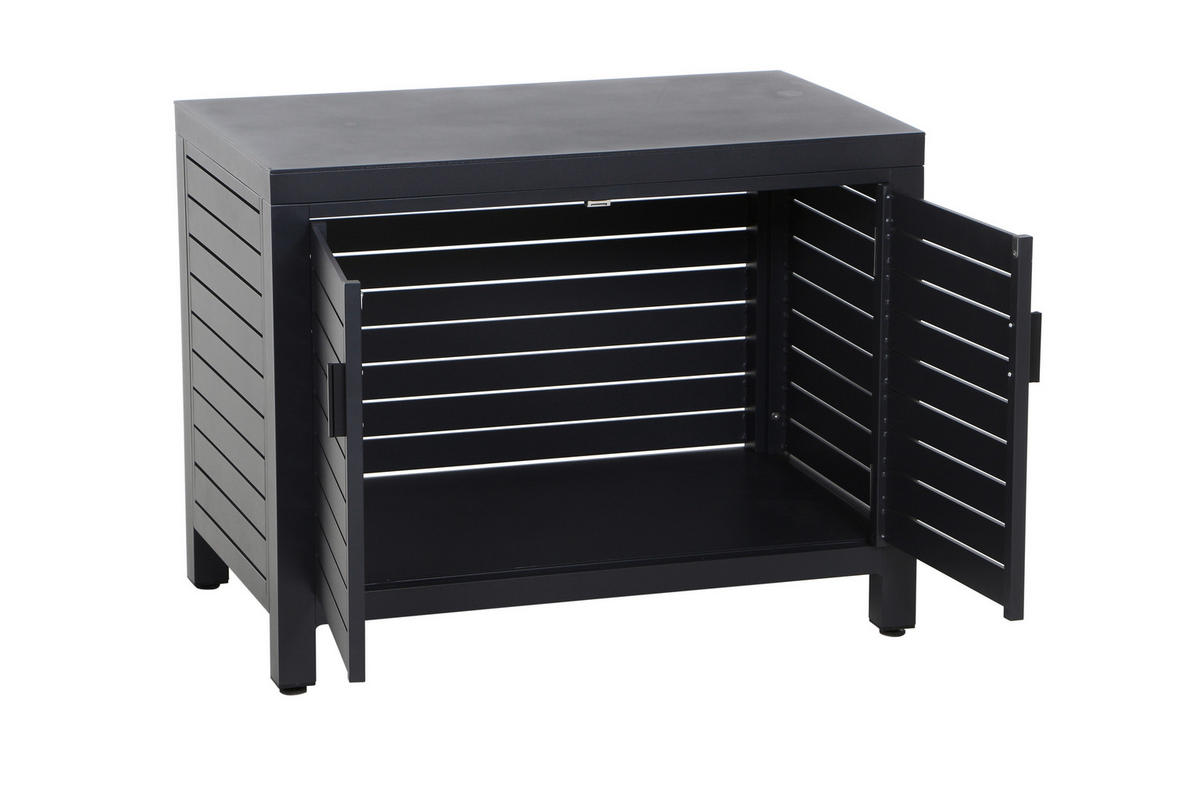 OUTDOORKÜCHE - Anthrazit, MODERN, Metall (90/70/56cm) - Siena Garden