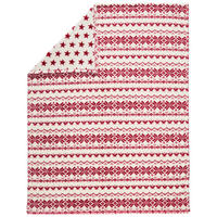 WOHNDECKE 150/200 cm  - Rot/Creme, Textil (150/200cm) - X-Mas