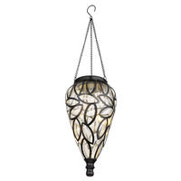 SOLCELLSLAMPA - klar/svart, Basics, metall/plast (13,5/50cm) - Globo