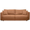 SCHLAFSOFA in Cord Rostfarben  - Rostfarben/Schwarz, Design, Kunststoff/Textil (250/92/105cm) - Carryhome