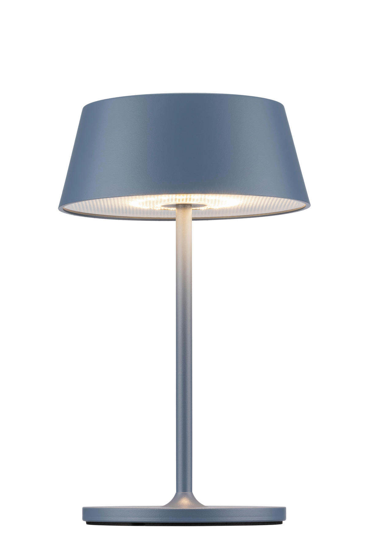 AKKU-TISCHLEUCHTE Naos 15/25 cm  - Blaugrau, Design, Kunststoff/Metall (15/25cm) - Dieter Knoll