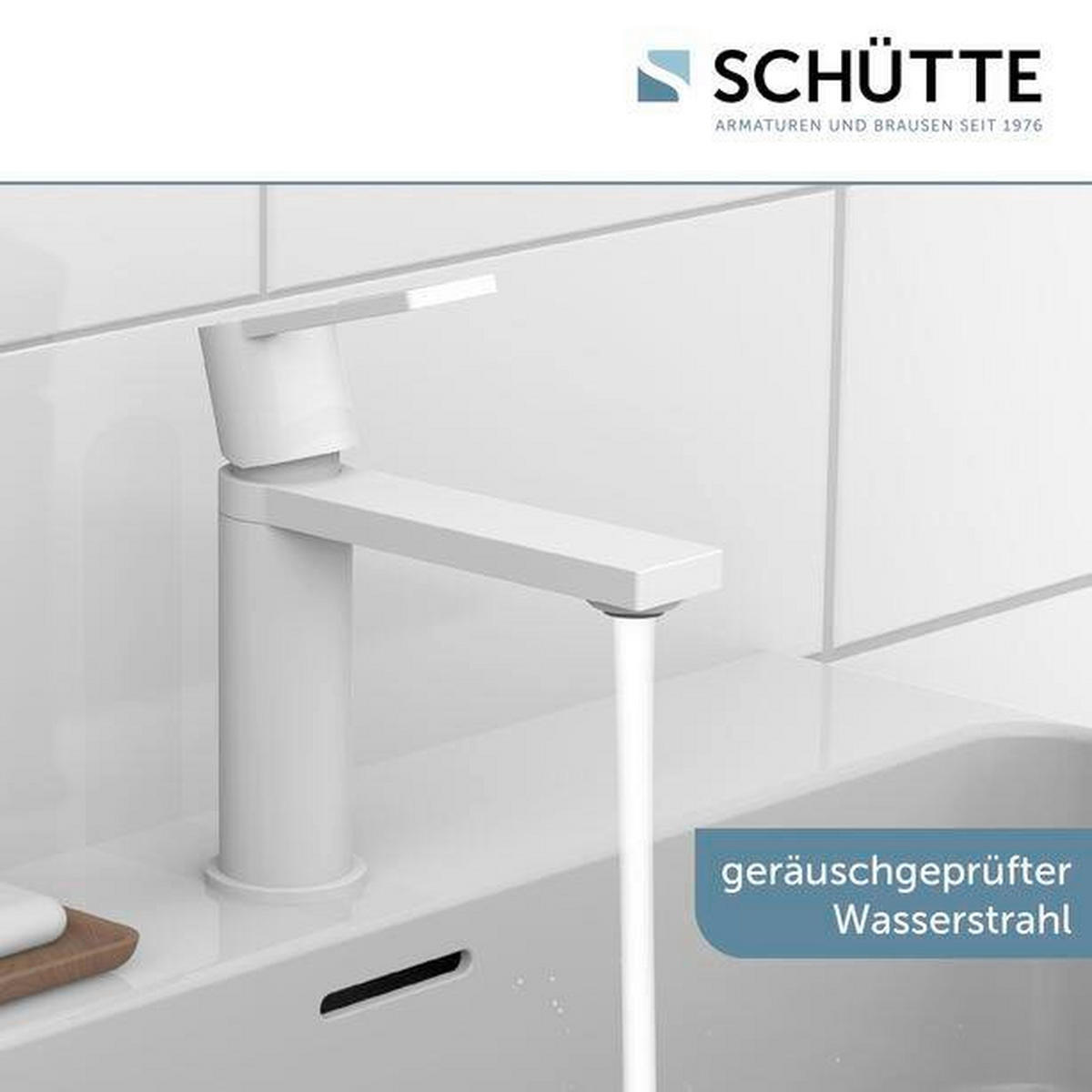 WASCHTISCHARMATUR 5/18/18 cm  - Weiß, Basics, Metall (5/18/18cm) - Schütte