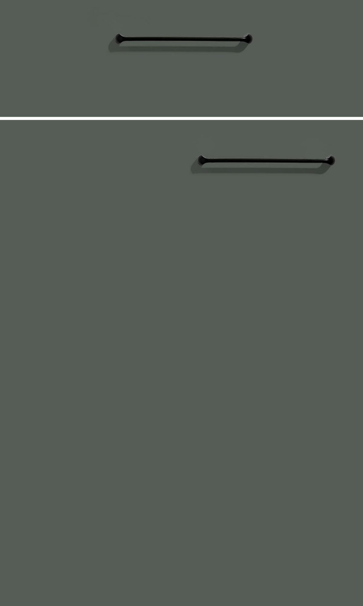 ECKKÜCHE  in Anthrazit, Weiß, Dunkelgrün  - Dunkelgrün/Anthrazit, Basics, Holzwerkstoff/Metall (305/340/155cm) - Welnova