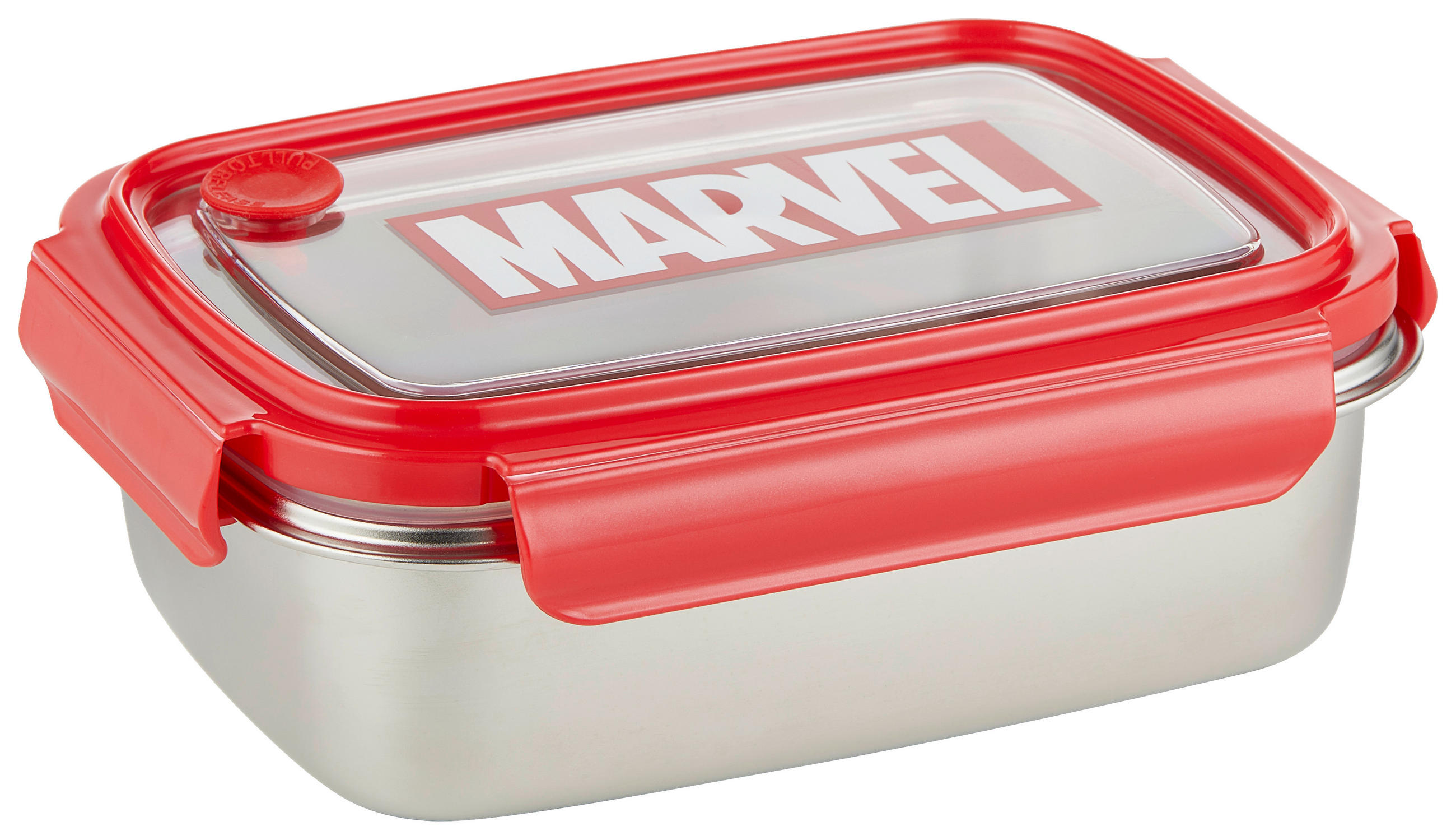 LUNCHBOX - Rot/Silberfarben, Basics, Metall (19/14/6cm) - Marvel