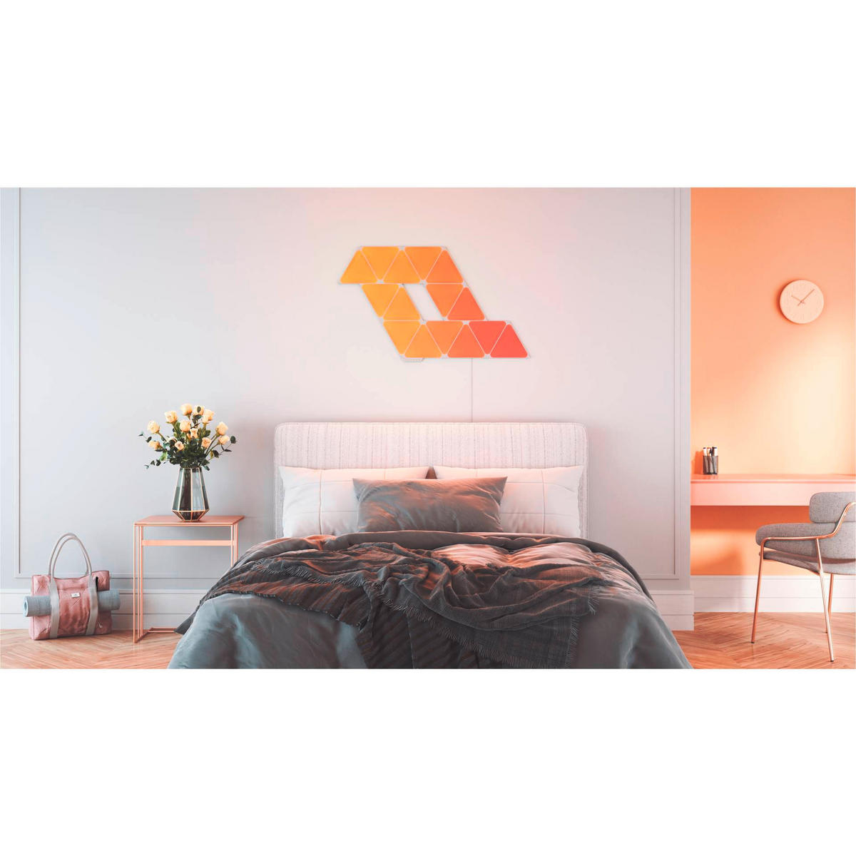 Nanoleaf Triangles 15-er Pack NANOLEAF 23/0,6/20 cm   - Weiß, Basics, Kunststoff (23/0,6/20cm)