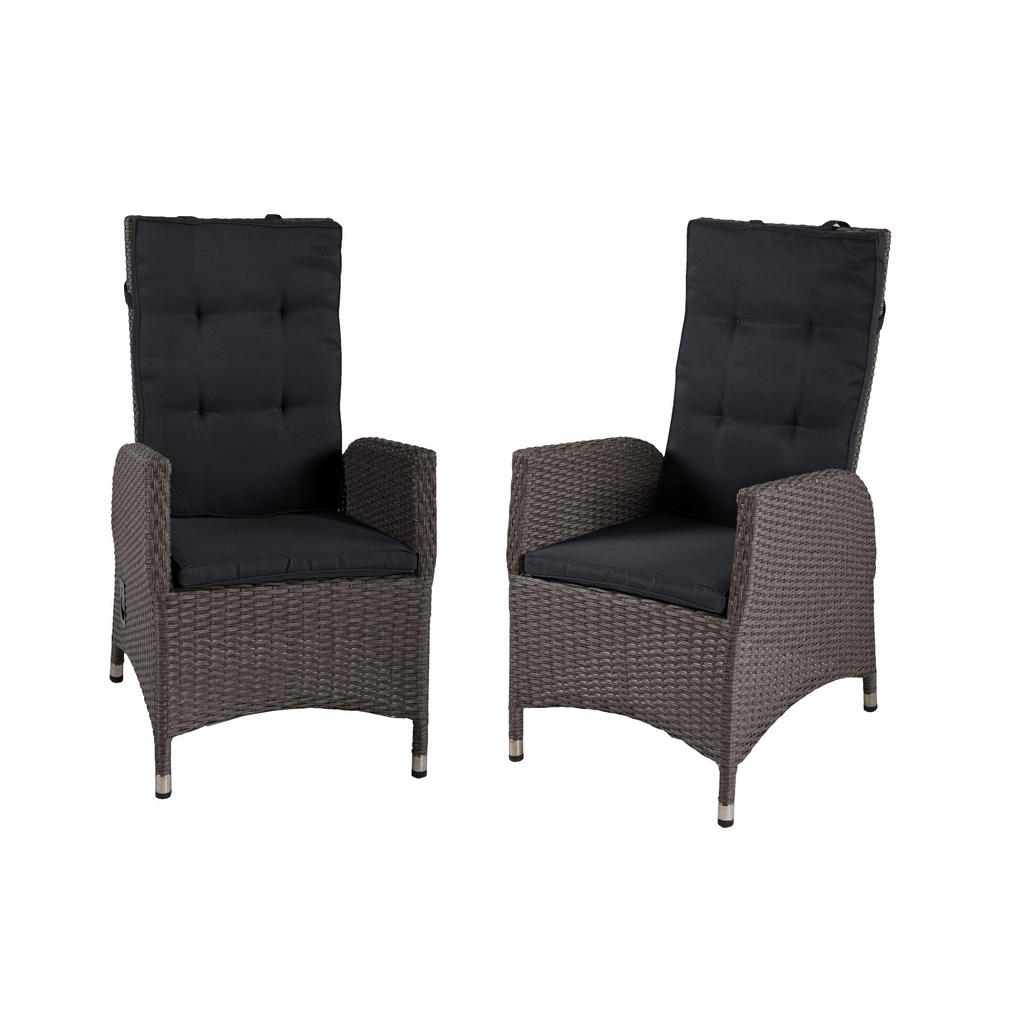 Gartenstuhl-set Uv-beständig Braga, Kunststoffgeflecht