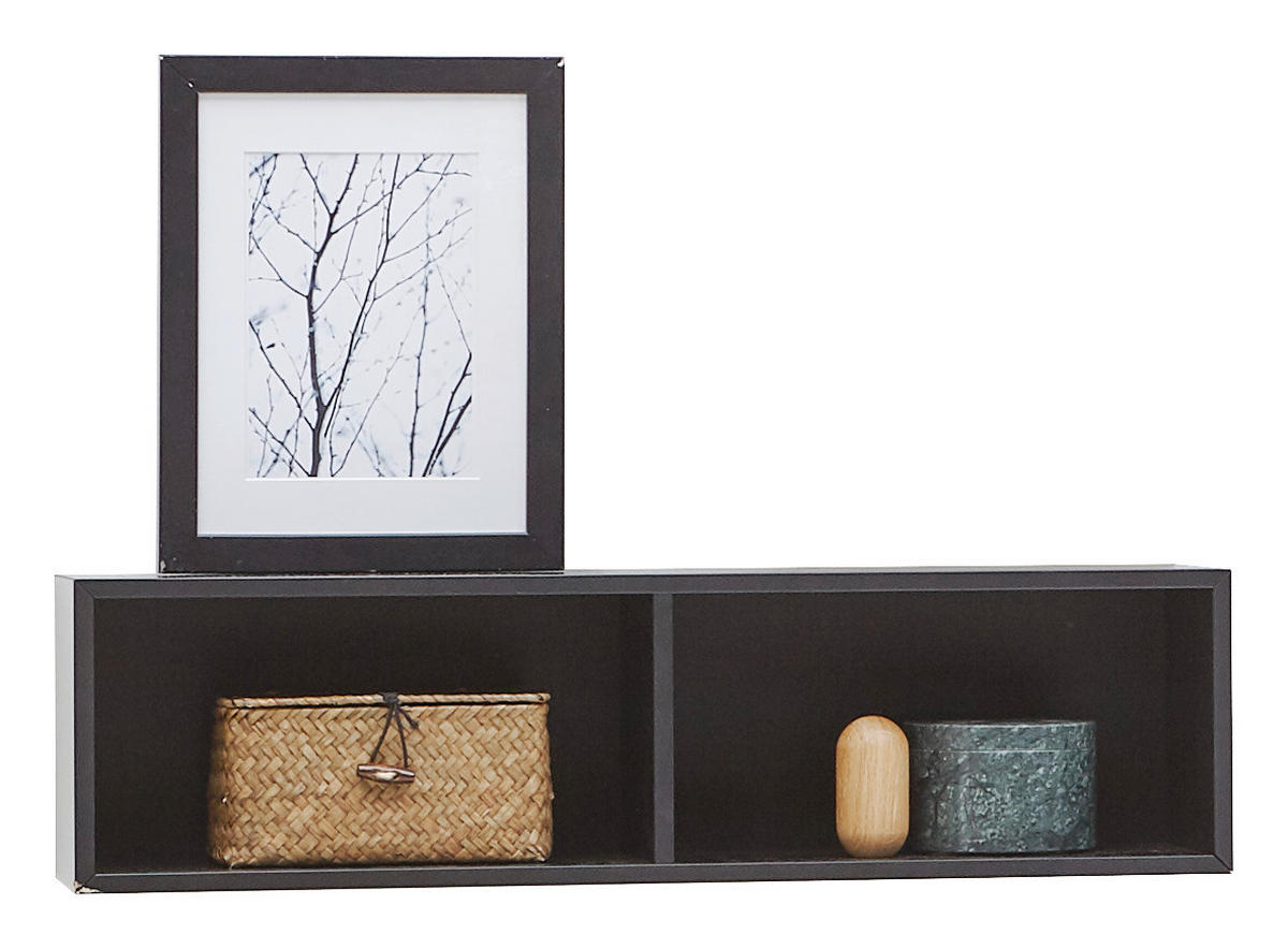 BADEZIMMERREGAL 60/16/15 cm  - Schwarz, Design, Holzwerkstoff (60/16/15cm) - Novel