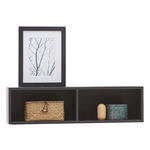 BADEZIMMERREGAL 60/16/15 cm  - Schwarz, Design, Holzwerkstoff (60/16/15cm) - Novel