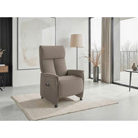 RELAXSESSEL Textil Taupe  - Taupe/Schwarz, Basics, Kunststoff/Textil (76/119/84cm) - Sit & More