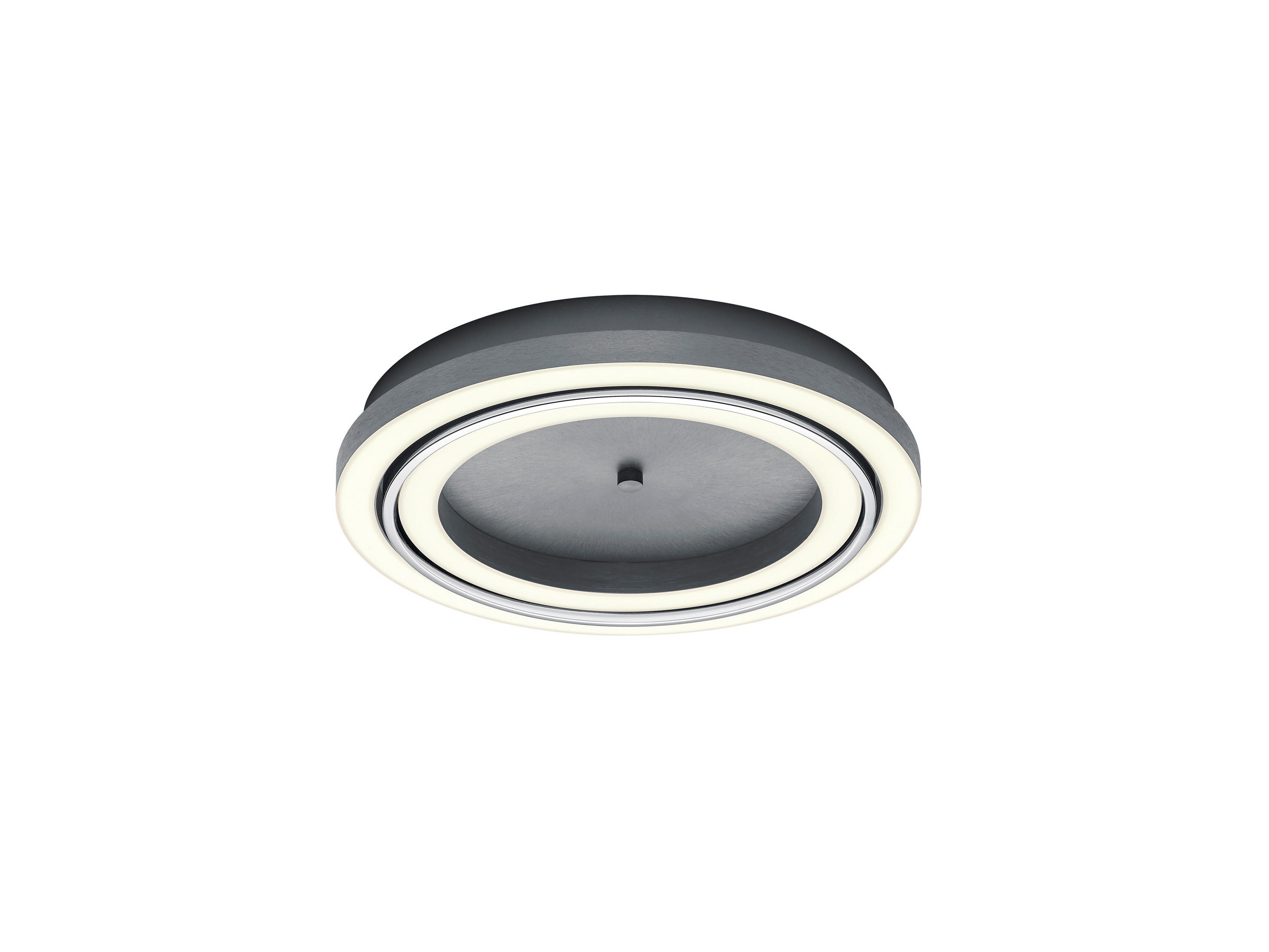 LED-DECKENLEUCHTE 50/7 cm   - Anthrazit, Basics, Metall (50/7cm) - elements by BANKAMP