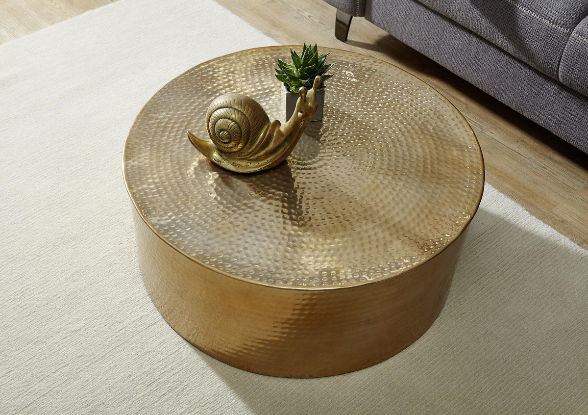 DOHÁNYZÓASZTAL fém 75/75/31 cm   - arany, Lifestyle, fém (75/75/31cm) - MID.YOU