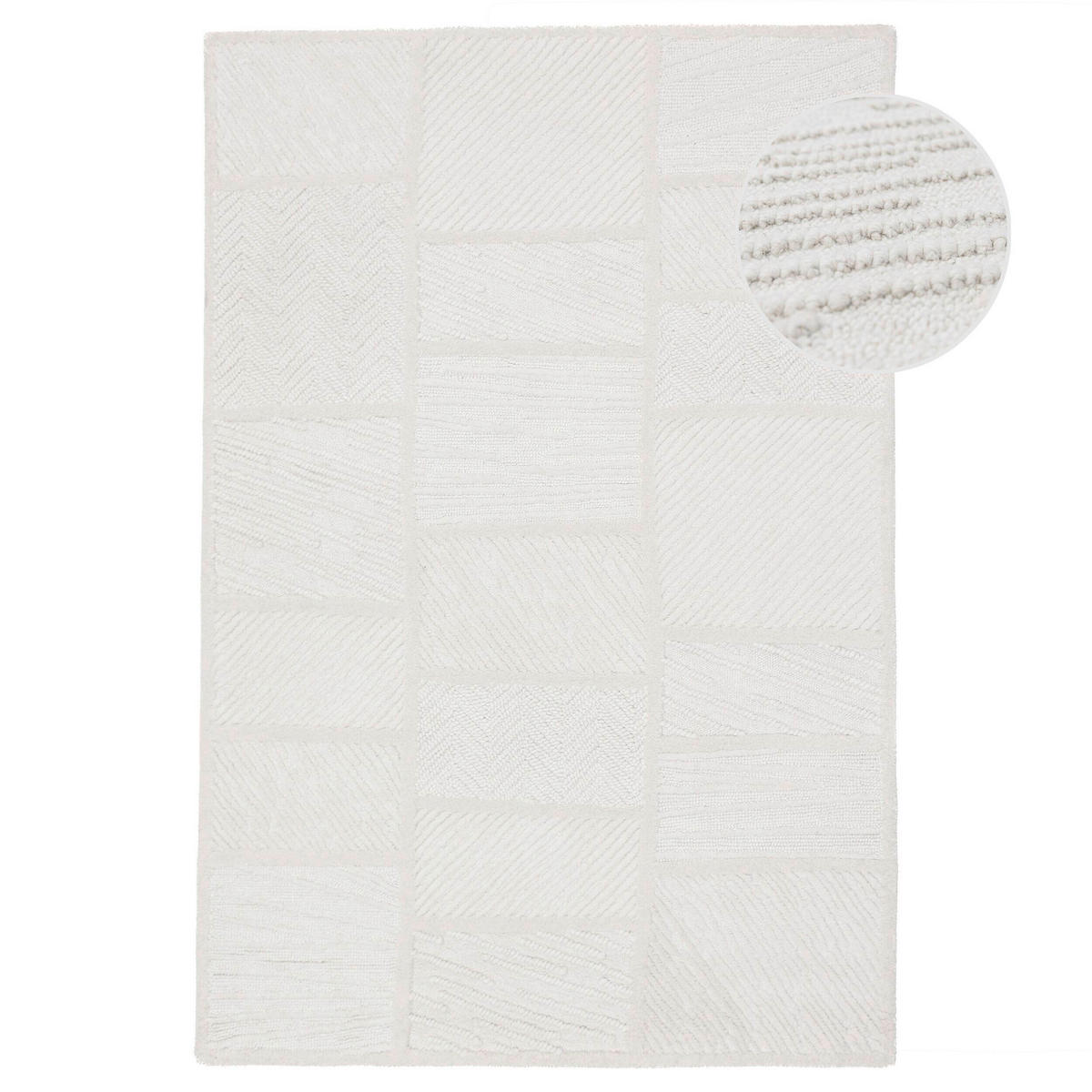 WOLLTEPPICH 200/300 cm Weiß  - Weiß, Basics, Textil (200/300cm)