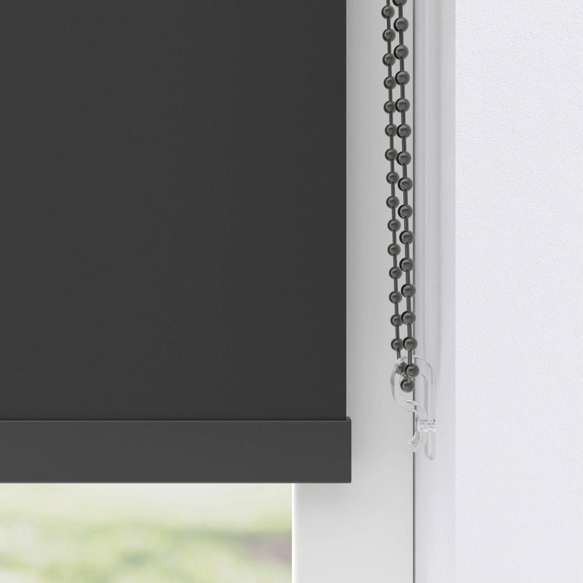 VERDUNKELUNGSROLLO  - Schwarz, Basics, Textil (210/190cm)