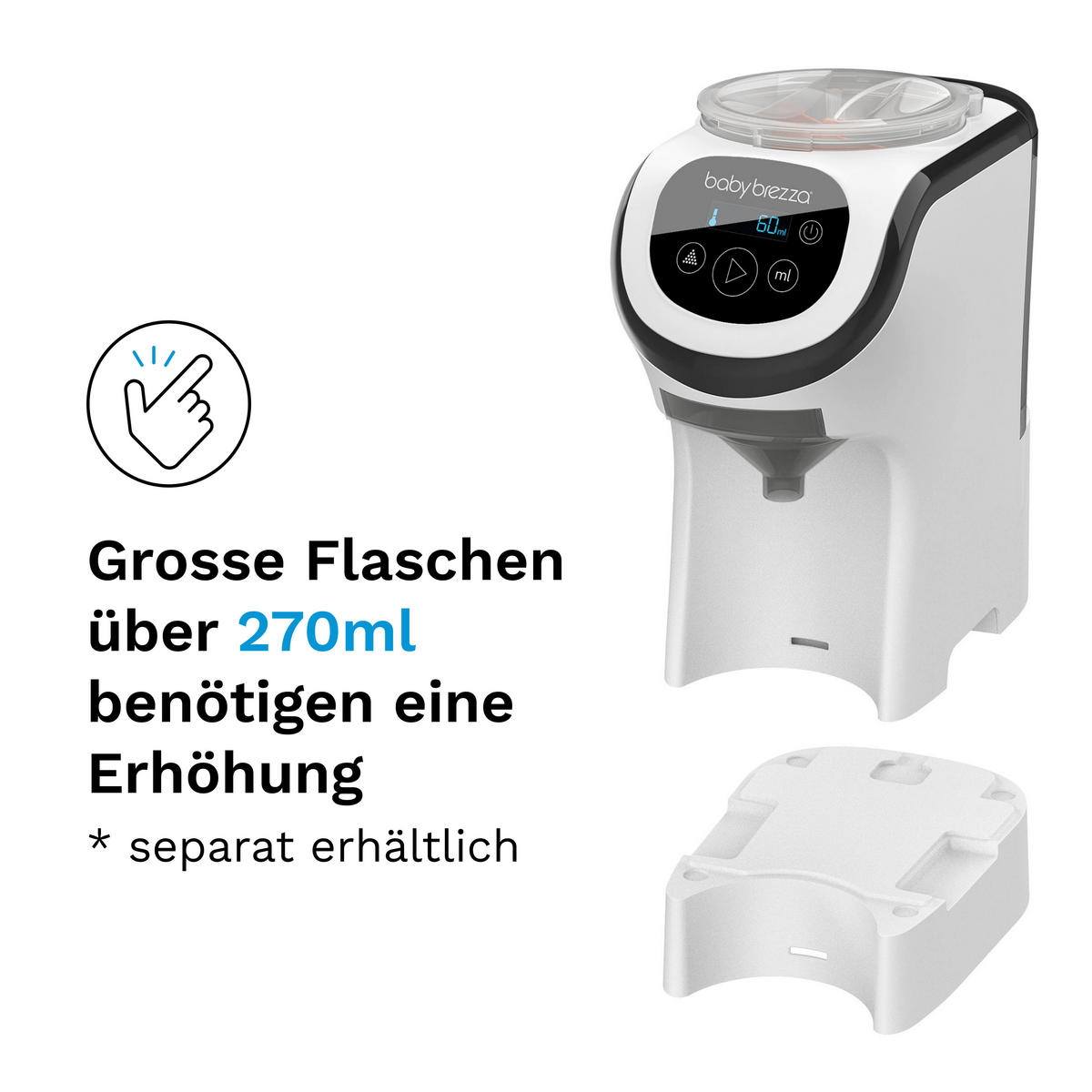 BABYNAHRUNGSZUBEREITER Baby Brezza Formula Pro Mini  - Weiss/Transparent, Basics, Kunststoff (14.8/31.3/27.0cm) - Baby Brezza