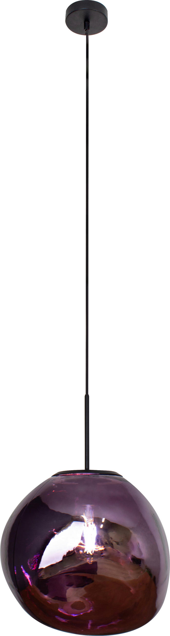 HÄNGELEUCHTE 36/150 cm  - Lila, Basics, Glas (36/150cm)