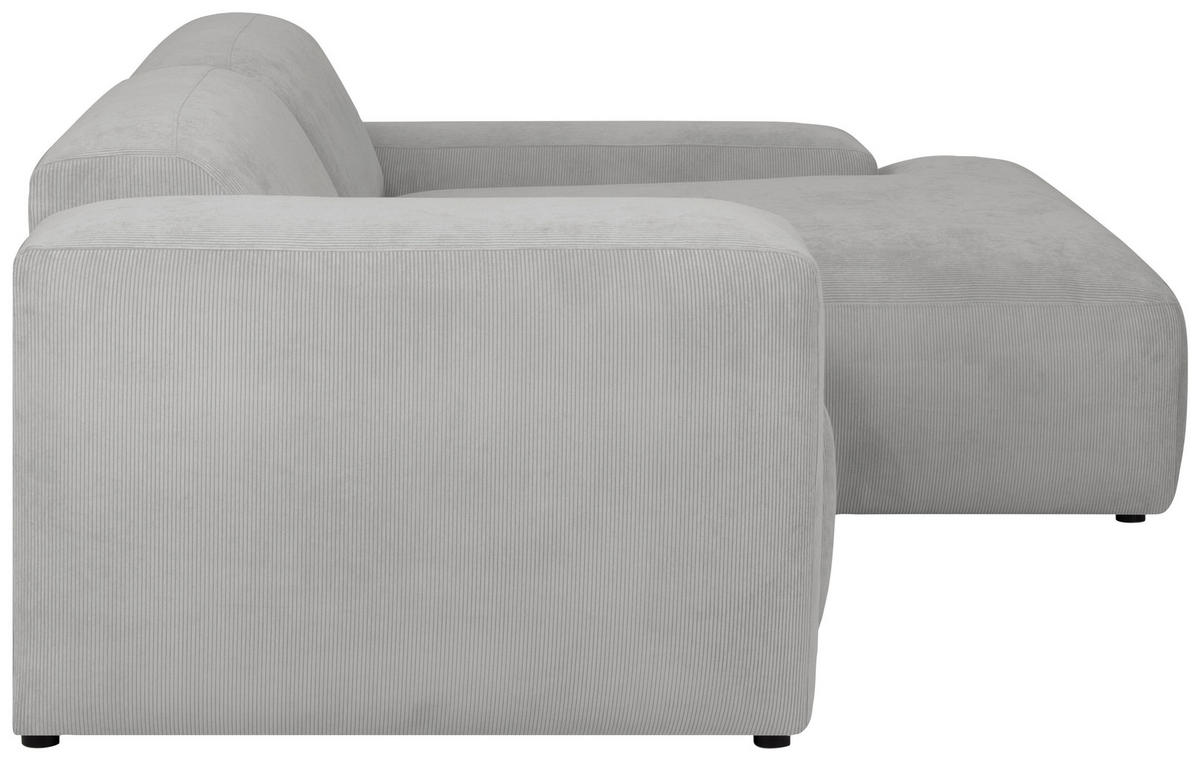 HÖRNSOFFA i manchester ljusgrå  - ljusgrå/svart, Design, textil/plast (252/170cm) - MID.YOU